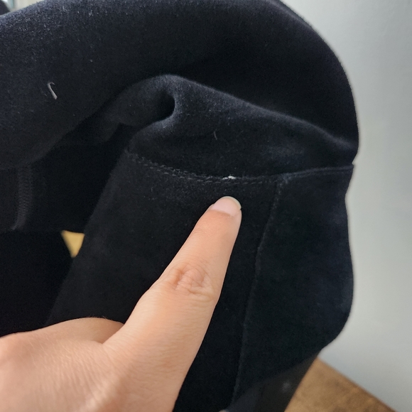 Nine West Nwaloysa Black suede boots Size - Picture 9 of 9